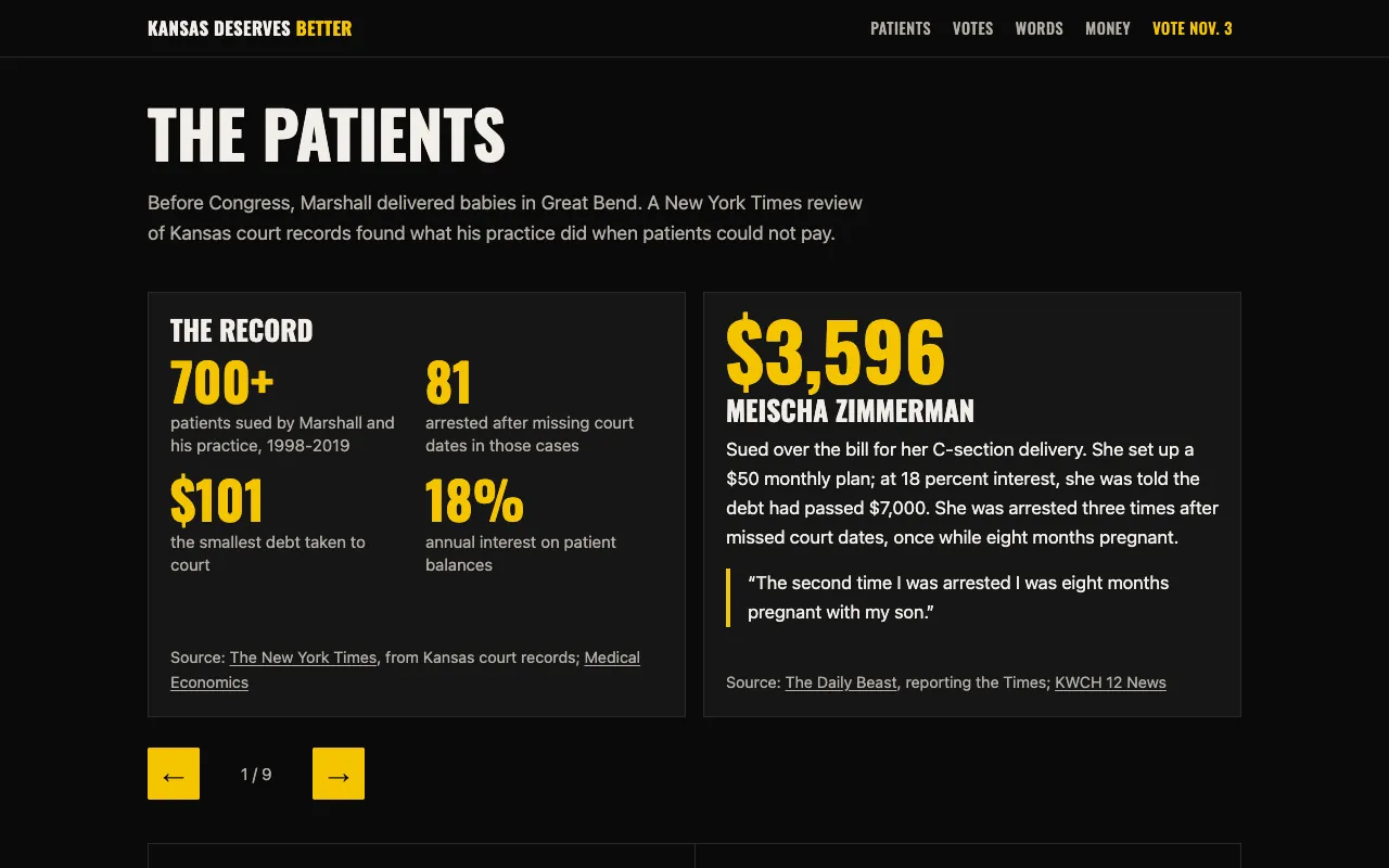 the patients carousel: the record in four numbers beside Meischa Zimmerman's case