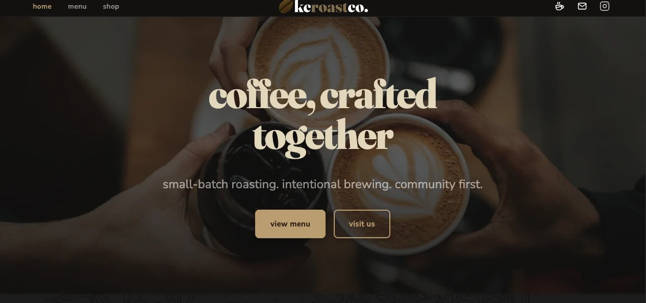 kc roast co concept design